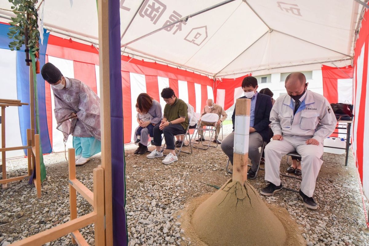 福岡県筑紫野市12　注文住宅建築現場リポート①　～地鎮祭〜