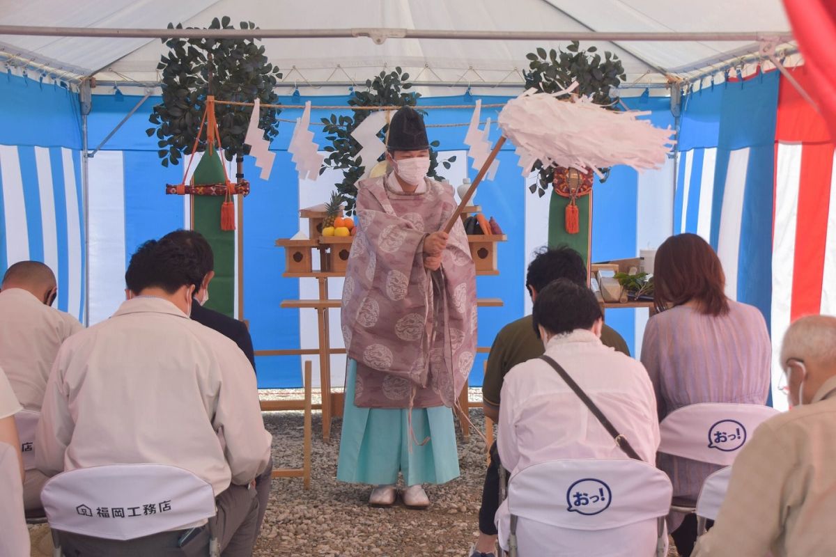 福岡県筑紫野市12　注文住宅建築現場リポート①　～地鎮祭〜