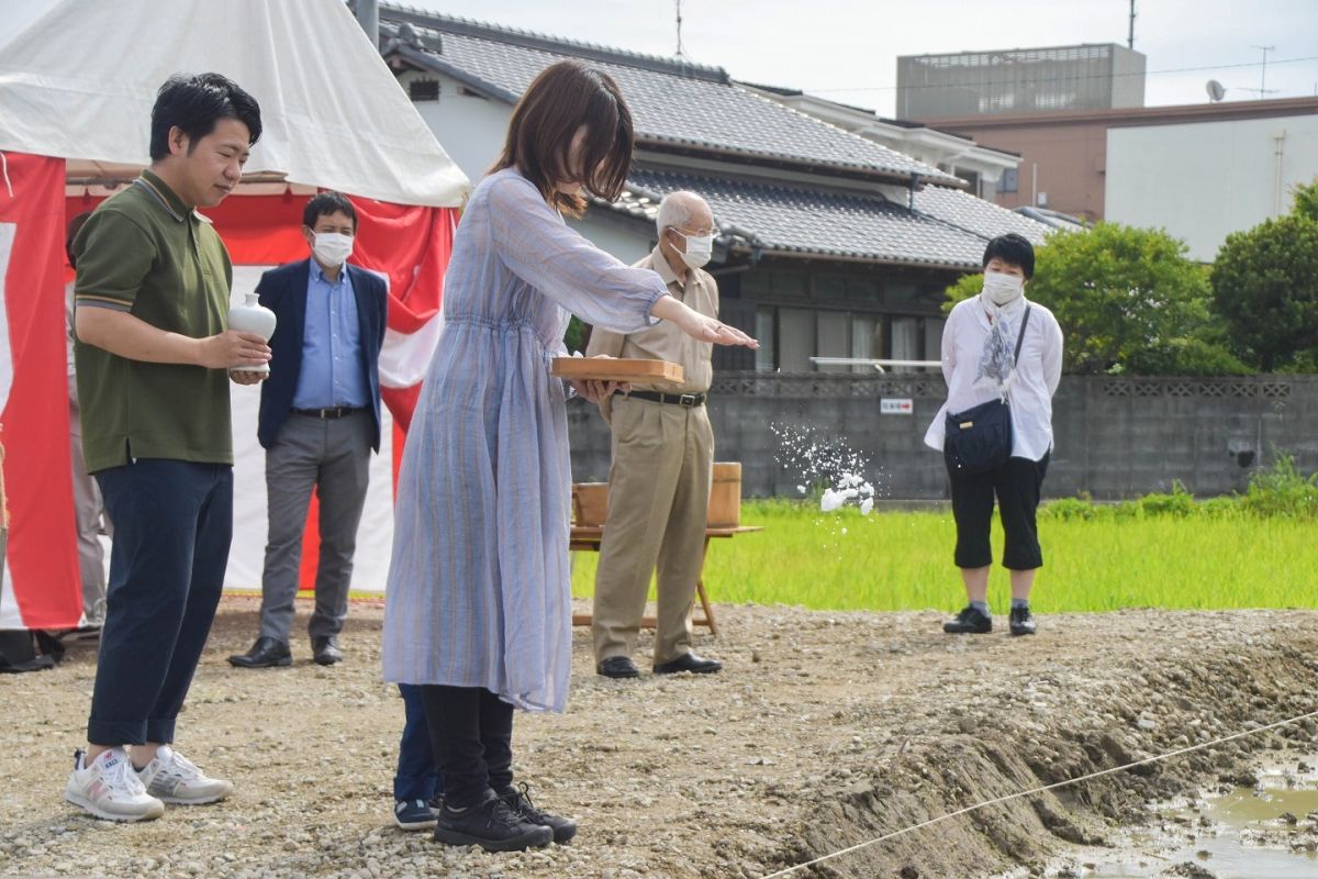 福岡県筑紫野市12　注文住宅建築現場リポート①　～地鎮祭〜