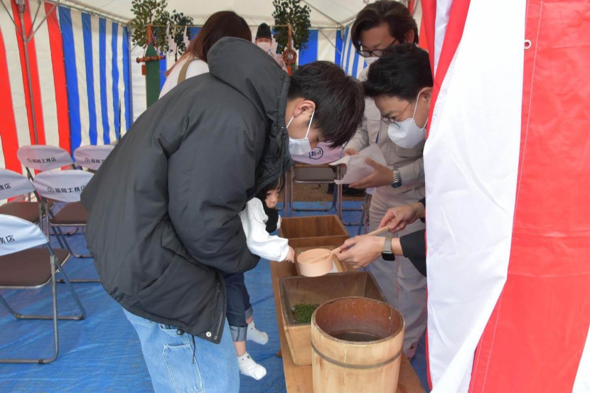 福岡県飯塚市有安字鳥羽01　注文住宅建築現場リポート①　～地鎮祭～