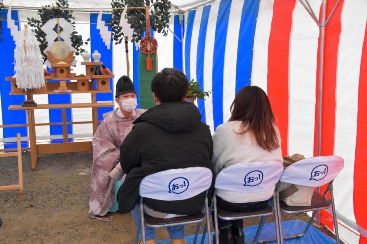 福岡県飯塚市有安字鳥羽01　注文住宅建築現場リポート①　～地鎮祭～