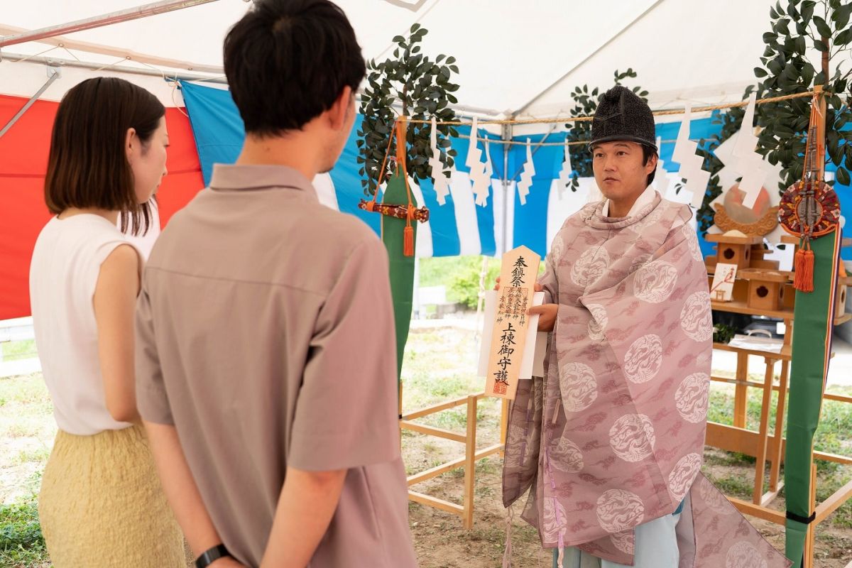 福岡県筑紫野市13　注文住宅建築現場リポート①　～地鎮祭〜