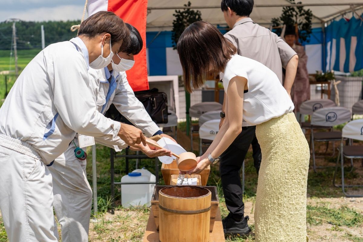 福岡県筑紫野市13　注文住宅建築現場リポート①　～地鎮祭〜