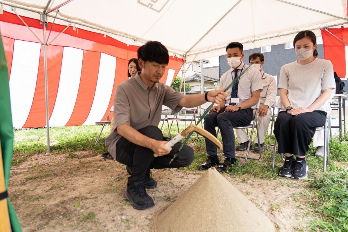 福岡県筑紫野市13　注文住宅建築現場リポート①　～地鎮祭〜