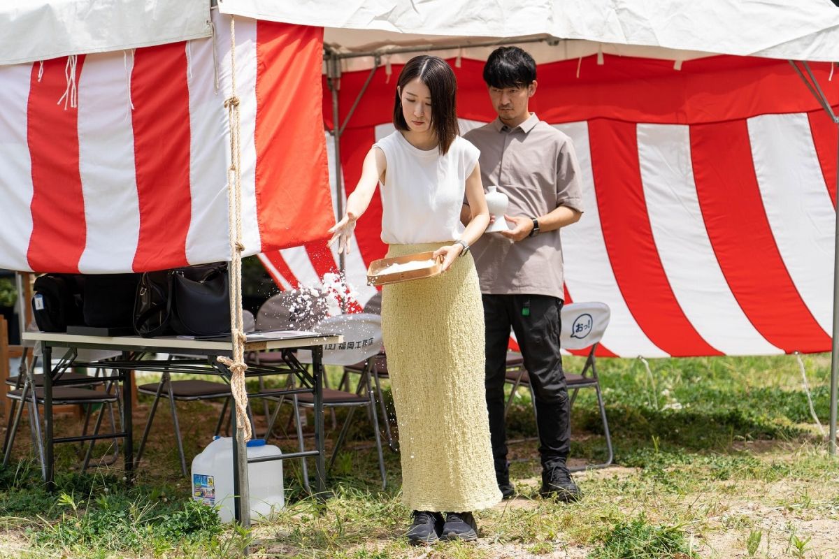 福岡県筑紫野市13　注文住宅建築現場リポート①　～地鎮祭〜