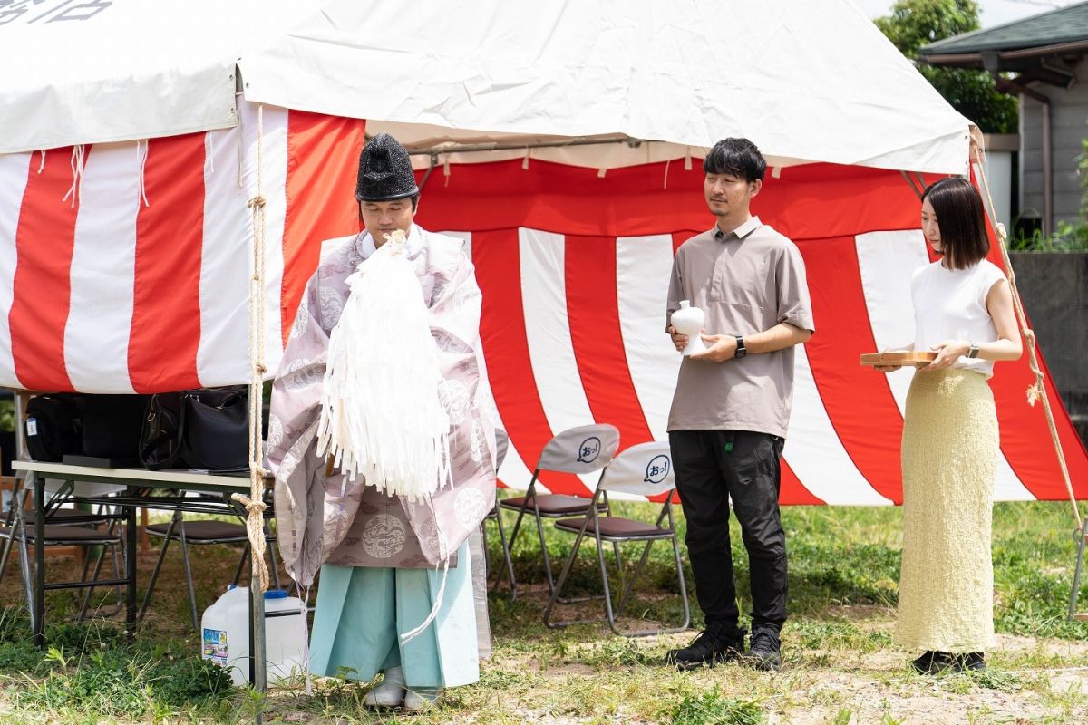 福岡県筑紫野市13　注文住宅建築現場リポート①　～地鎮祭〜