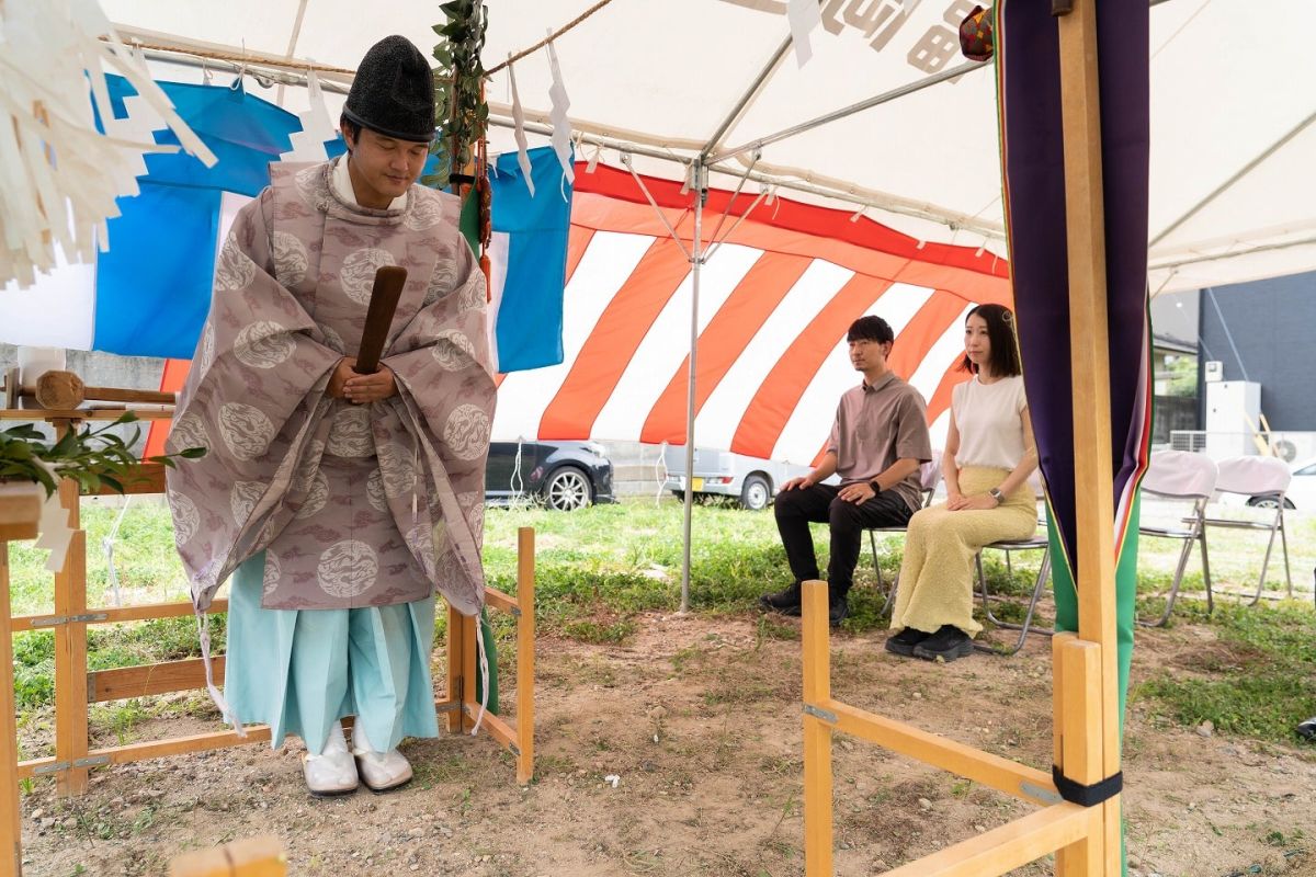 福岡県筑紫野市13　注文住宅建築現場リポート①　～地鎮祭〜