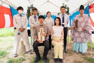 福岡県筑紫野市13　注文住宅建築現場リポート①　～地鎮祭〜