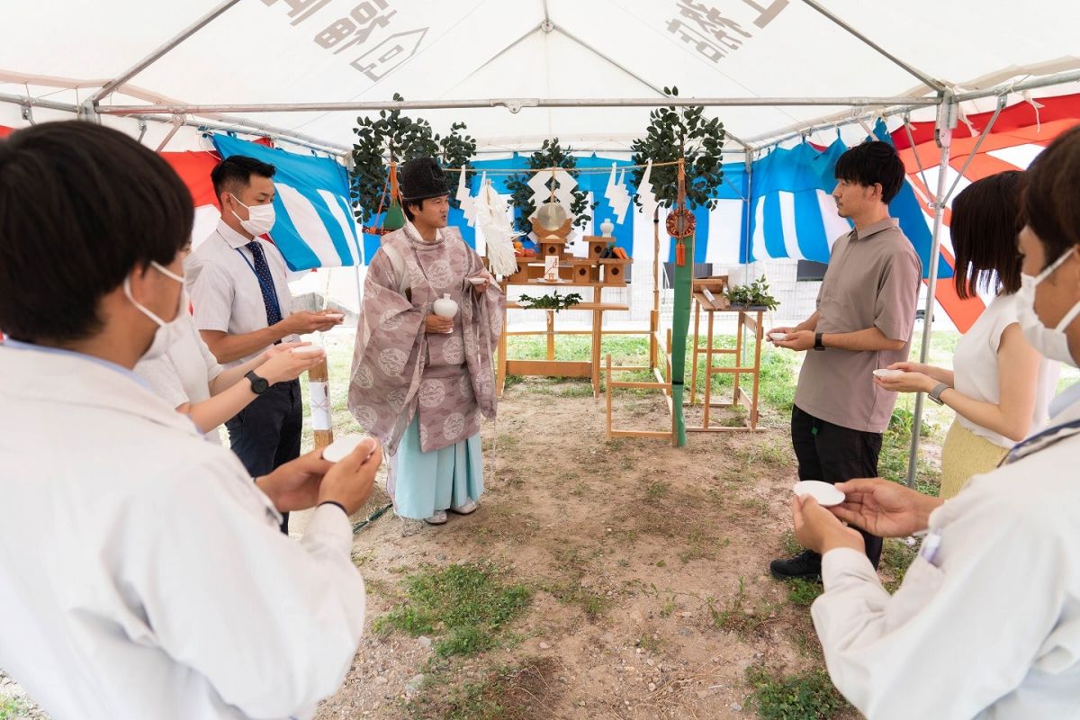 福岡県筑紫野市13　注文住宅建築現場リポート①　～地鎮祭〜