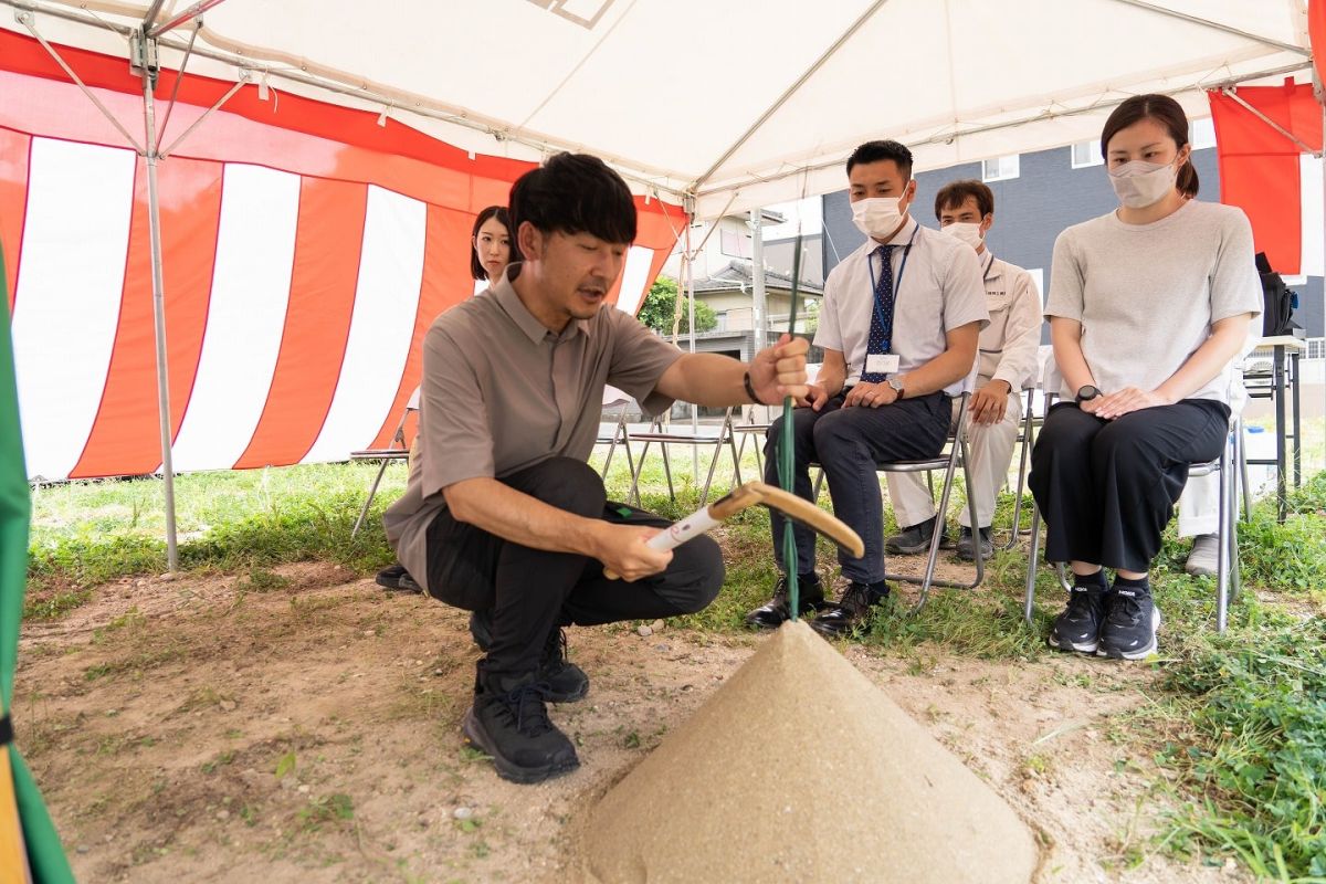 福岡県筑紫野市13　注文住宅建築現場リポート①　～地鎮祭〜