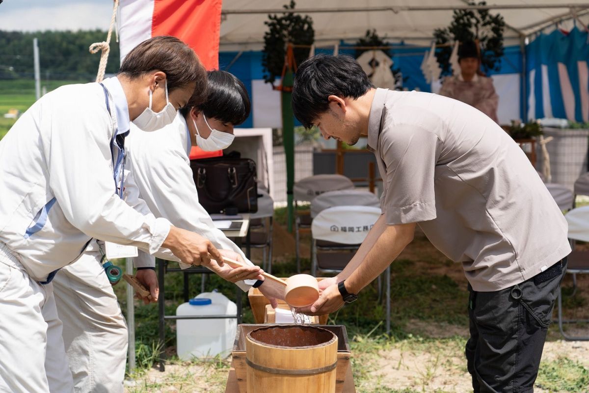 福岡県筑紫野市13　注文住宅建築現場リポート①　～地鎮祭〜