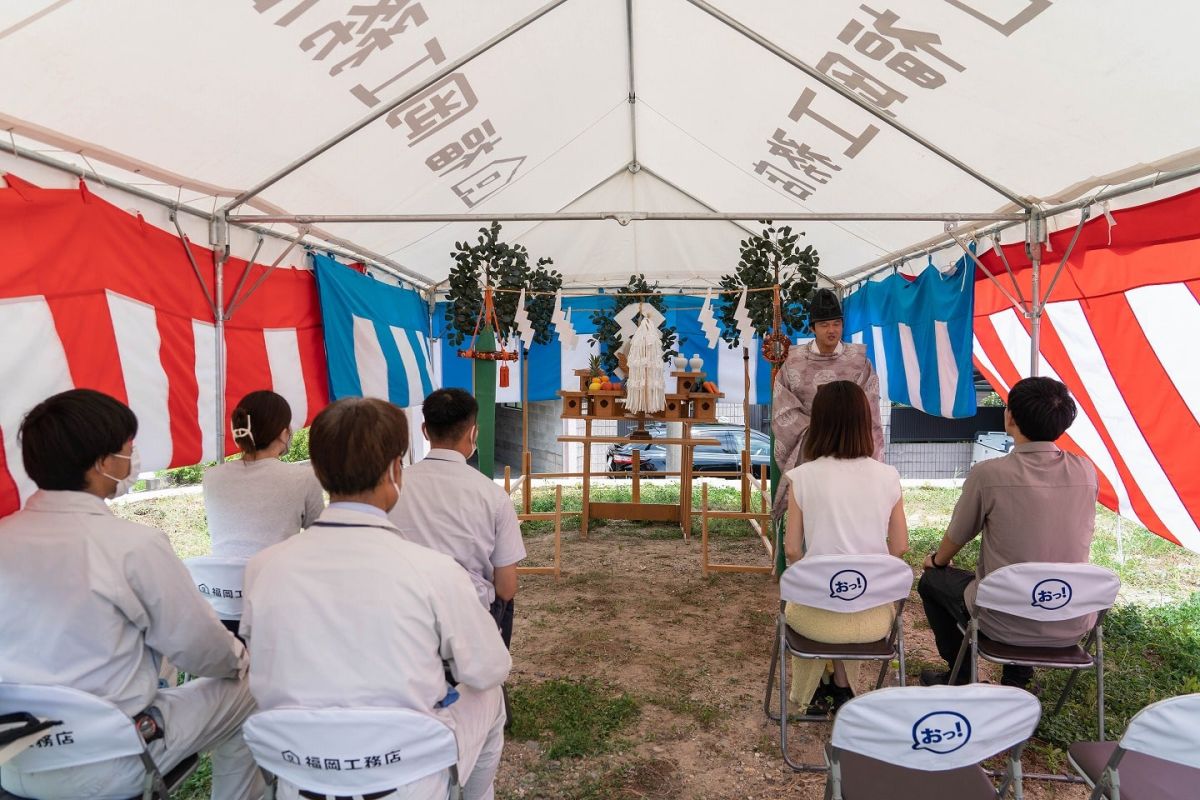 福岡県筑紫野市13　注文住宅建築現場リポート①　～地鎮祭〜