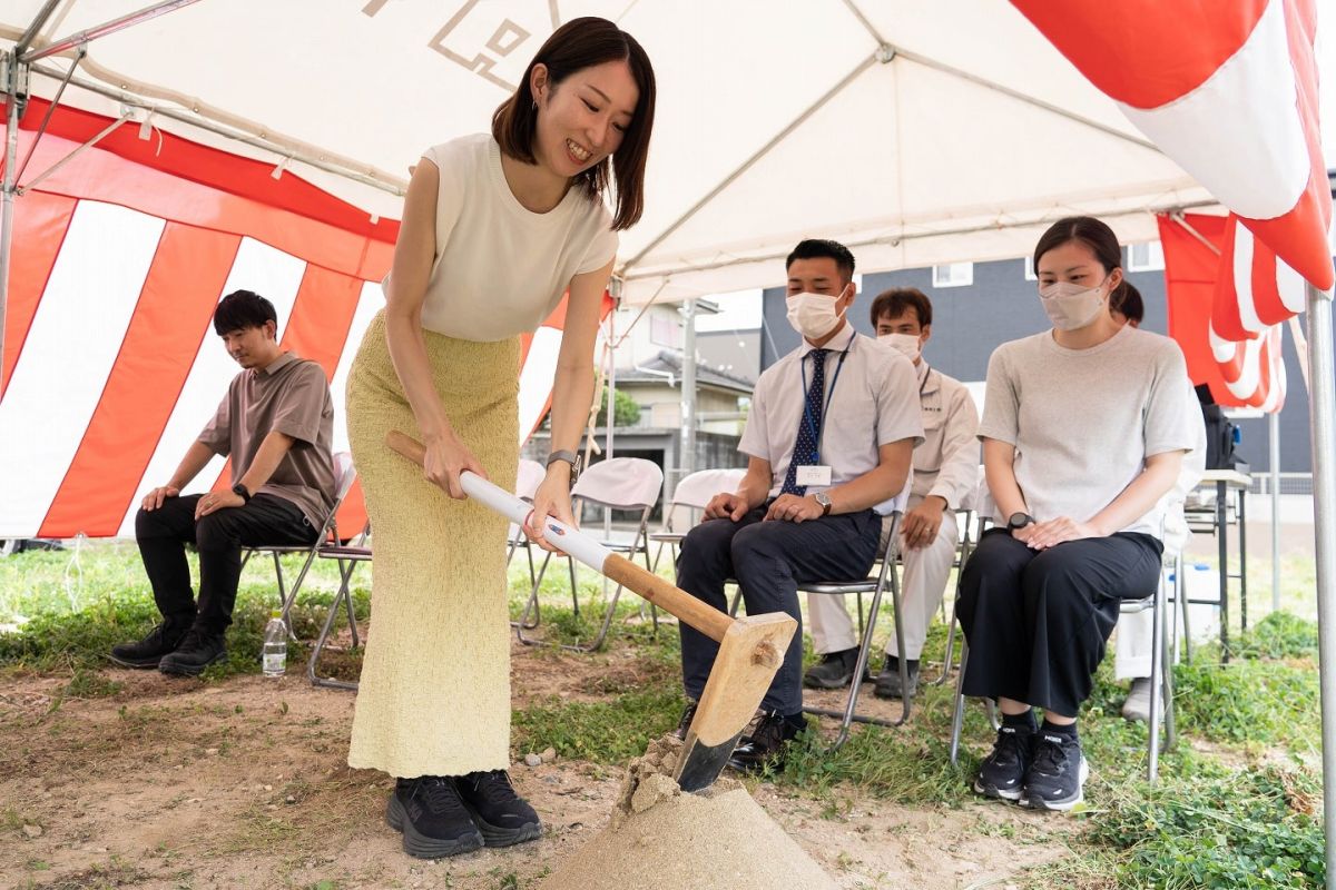 福岡県筑紫野市13　注文住宅建築現場リポート①　～地鎮祭〜