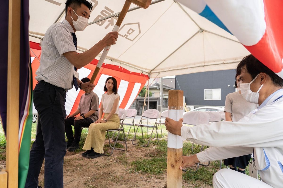 福岡県筑紫野市13　注文住宅建築現場リポート①　～地鎮祭〜