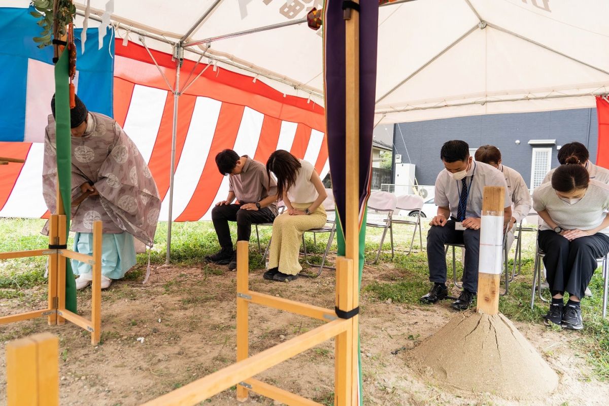 福岡県筑紫野市13　注文住宅建築現場リポート①　～地鎮祭〜