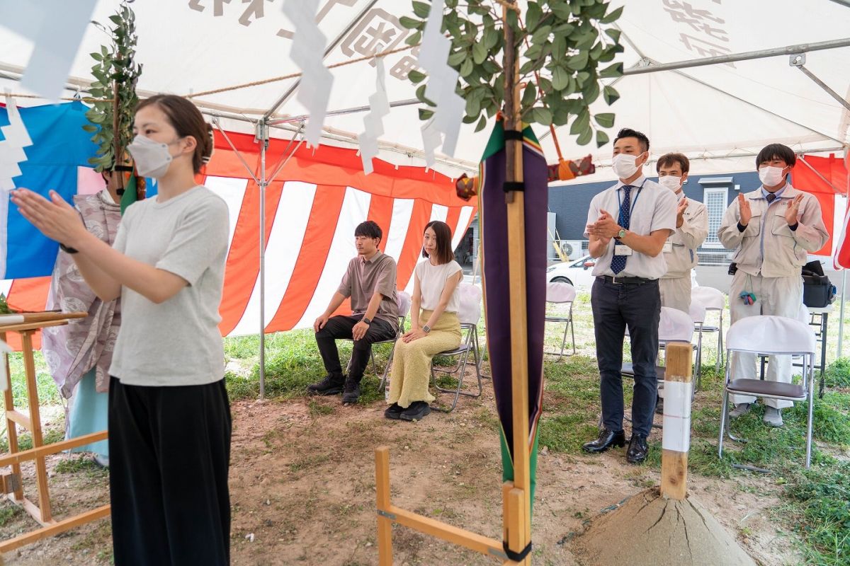 「筑紫野市13」注文住宅現場リポート①【地鎮祭】