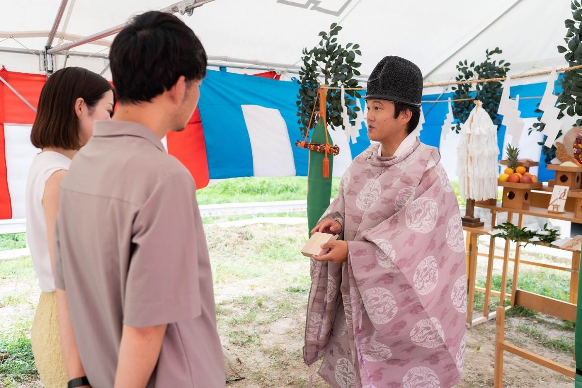 福岡県筑紫野市13　注文住宅建築現場リポート①　～地鎮祭〜