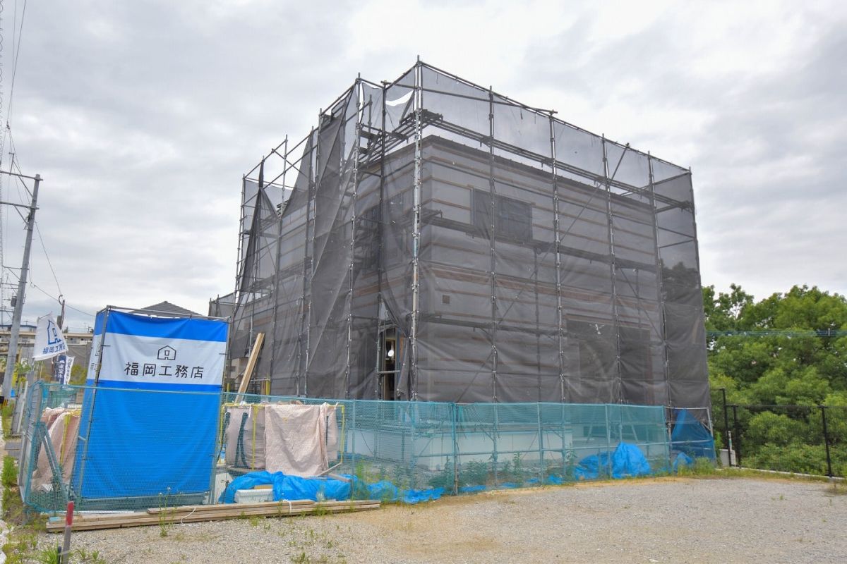 福岡県飯塚市有安字鳥羽01　注文住宅建築現場リポート⑥　～木工事・石膏ボード施工～