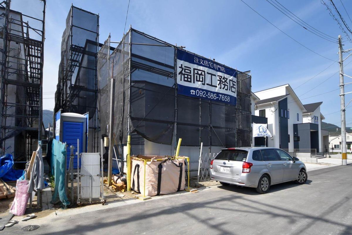 「福岡市早良区09」注文住宅現場リポート⑤【木工事】【外断熱材】