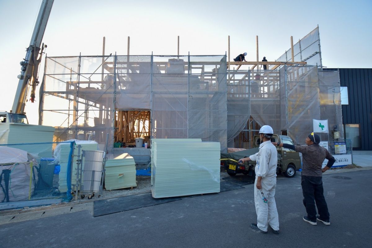 「福岡市東区11」注文住宅現場リポート③【上棟式】