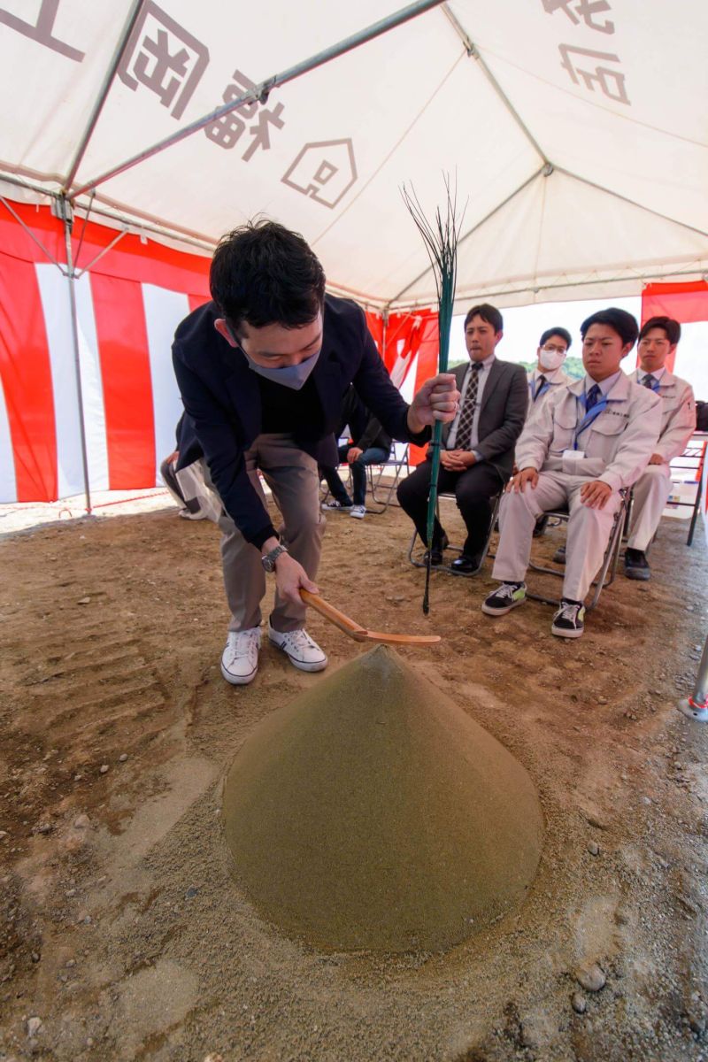 佐賀県鳥栖市01　注文住宅建築現場リポート①　～地鎮祭～