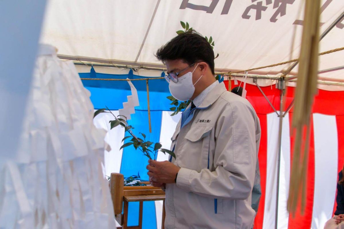 佐賀県鳥栖市01　注文住宅建築現場リポート①　～地鎮祭～