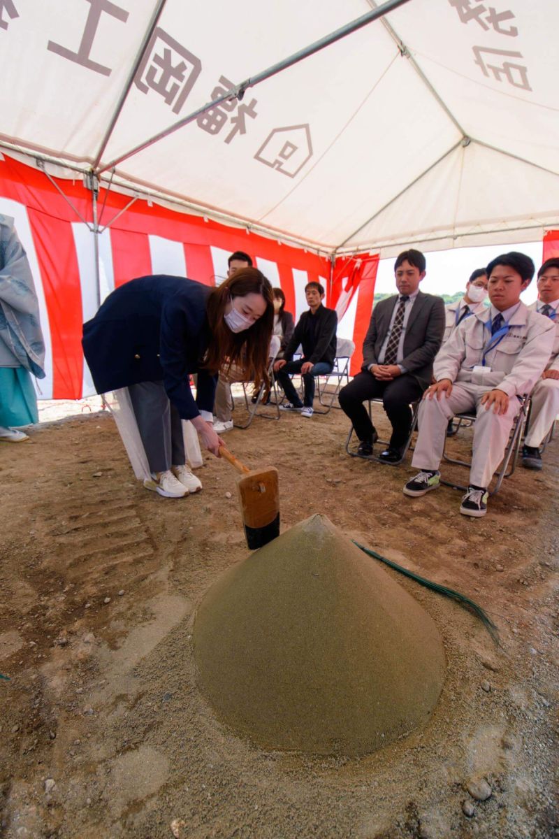 佐賀県鳥栖市01　注文住宅建築現場リポート①　～地鎮祭～