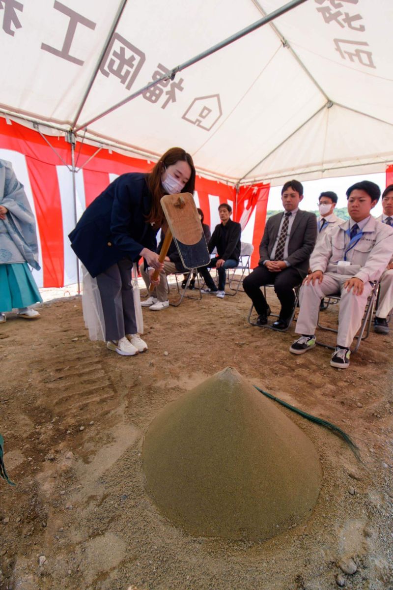 佐賀県鳥栖市01　注文住宅建築現場リポート①　～地鎮祭～