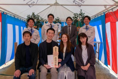 「鳥栖市01」注文住宅現場リポート①【地鎮祭】