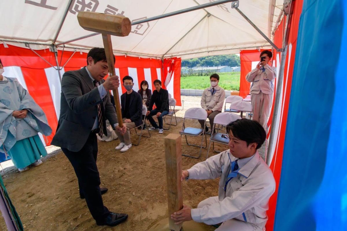 佐賀県鳥栖市01　注文住宅建築現場リポート①　～地鎮祭～