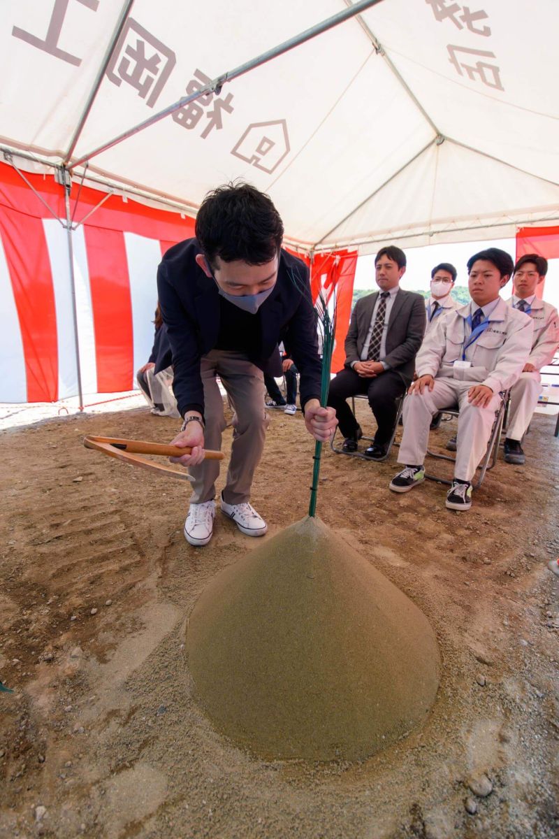 佐賀県鳥栖市01　注文住宅建築現場リポート①　～地鎮祭～