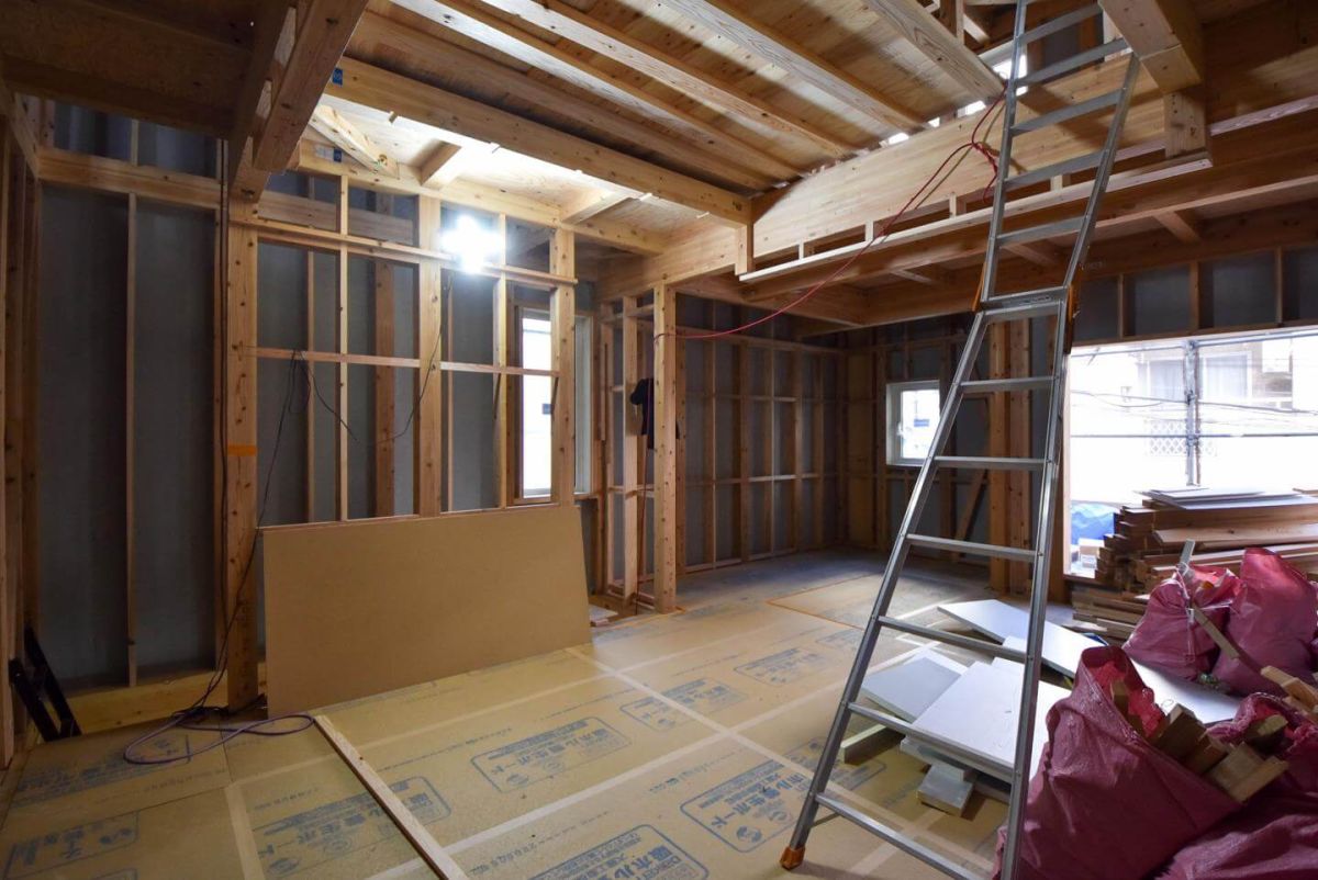 「福岡市中央区04」注文住宅現場リポート⑤【木工事】