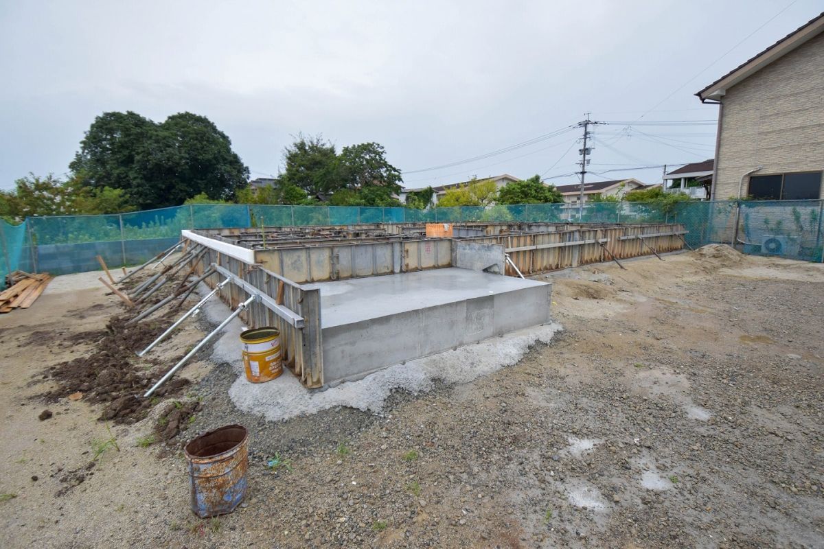 「田川郡香春町01」注文住宅現場リポート②【基礎工事】【立ち上がりコン】