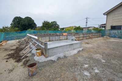 福岡県田川郡香春町01　注文住宅建築現場リポート②　～基礎工事・立ち上がりコンクリート打設～