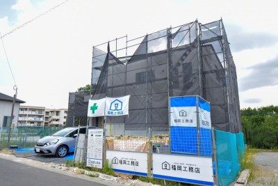 福岡県飯塚市有安字鳥羽01　注文住宅建築現場リポート⑦　～木工事・石膏ボード施工完了～