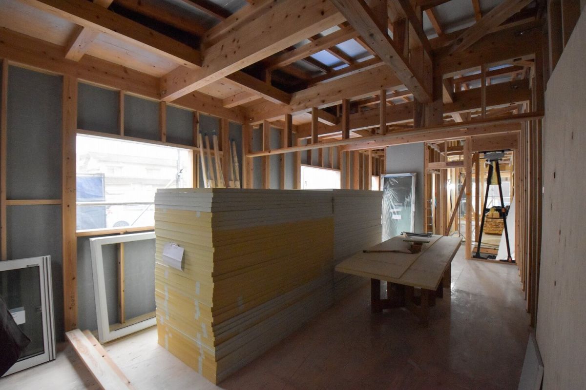 「福岡市城南区09」注文住宅現場リポート⑤【木工事】【サッシ】
