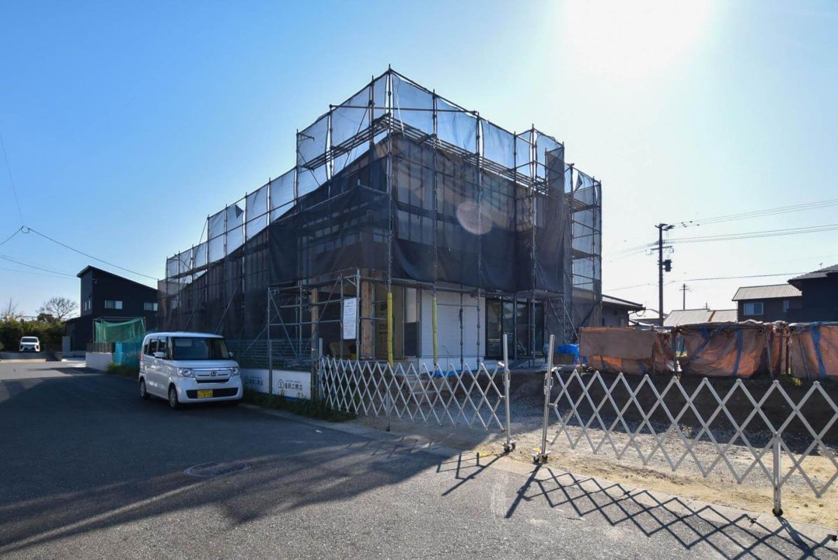 福岡県北九州市若松区01　注文住宅建築現場リポート⑦　～木工事・石膏ボード～