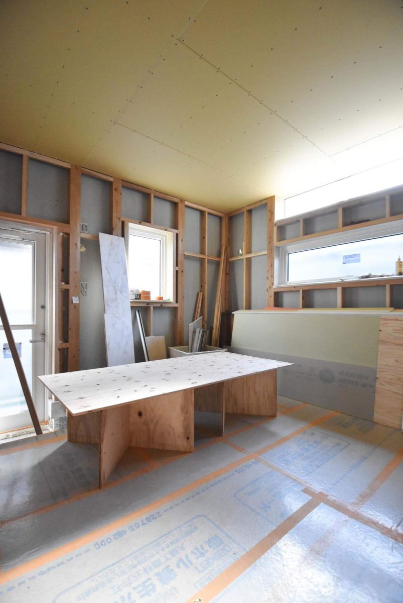「北九州市若松区01」注文住宅現場リポート⑦【木工事】【石膏ボード】
