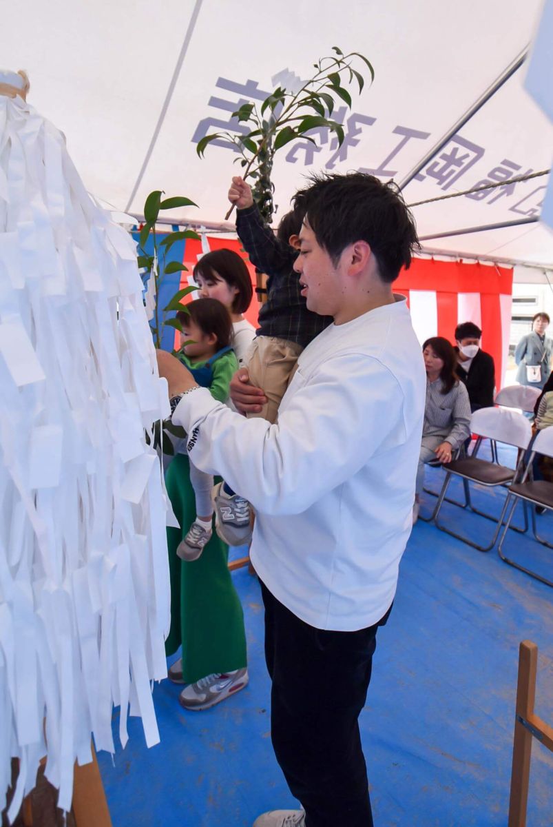 福岡市南区26　注文住宅建築現場リポート①　～地鎮祭～