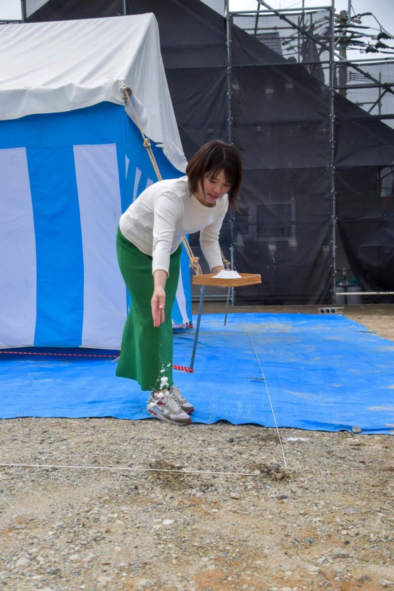 福岡市南区26　注文住宅建築現場リポート①　～地鎮祭～