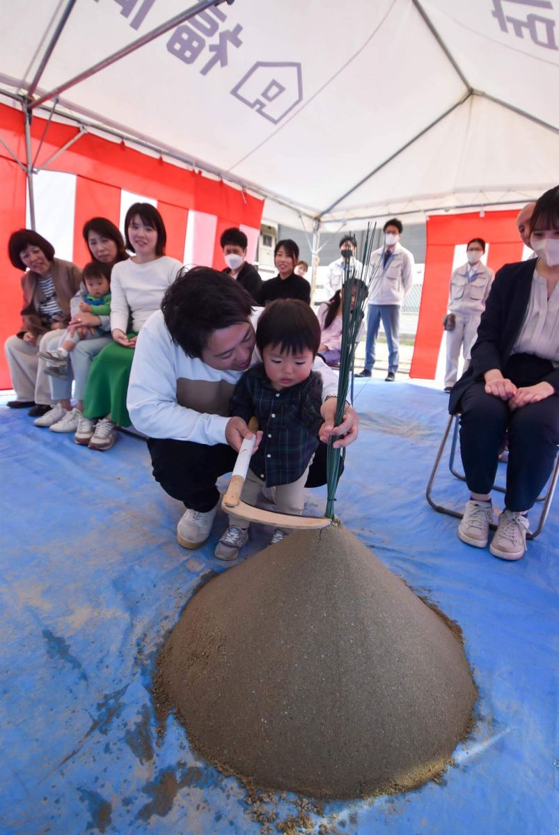 福岡市南区26　注文住宅建築現場リポート①　～地鎮祭～