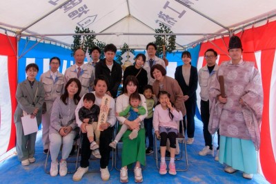 「福岡市南区26」注文住宅現場リポート①【地鎮祭】