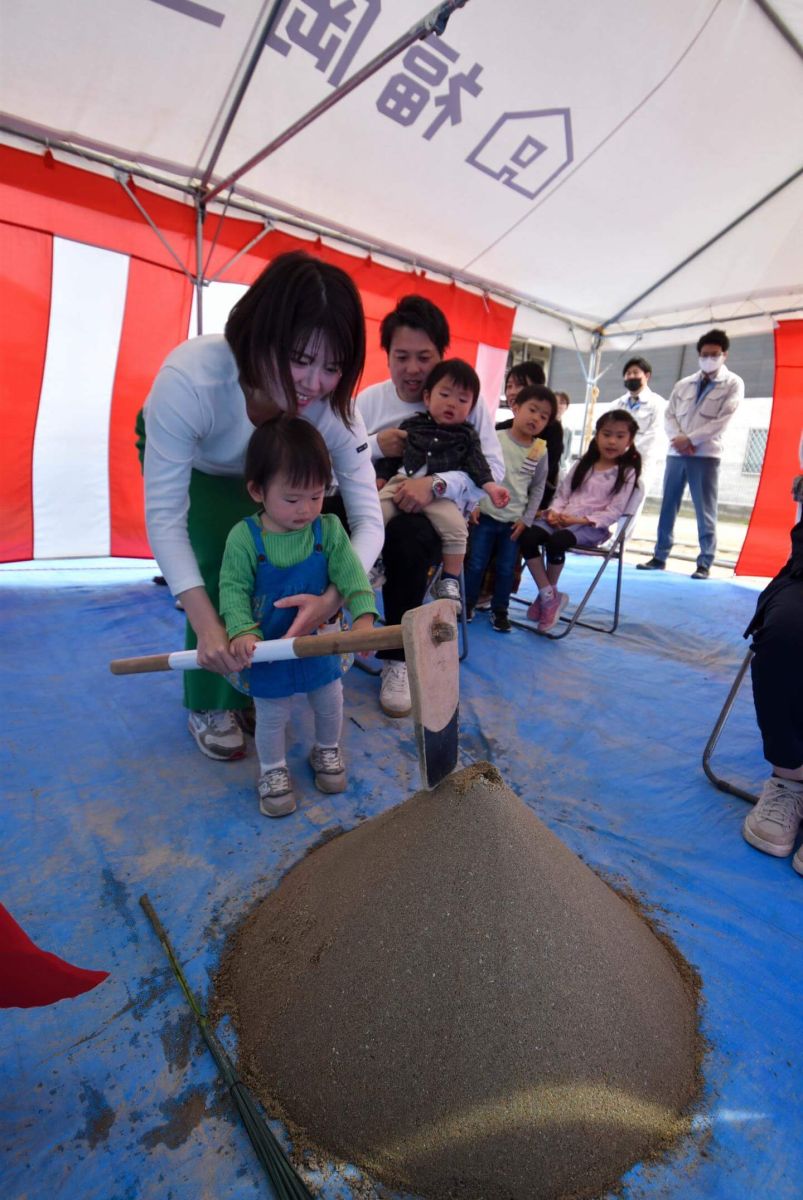 福岡市南区26　注文住宅建築現場リポート①　～地鎮祭～