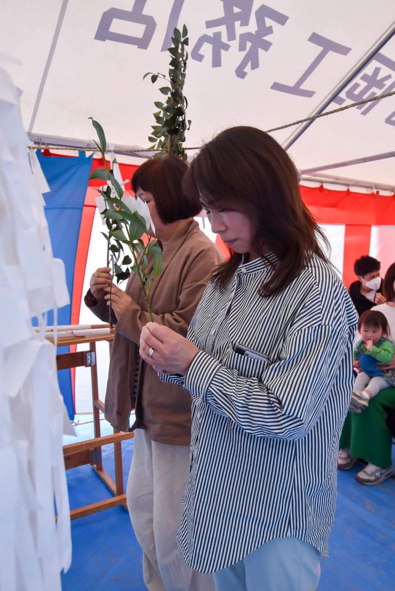 福岡市南区26　注文住宅建築現場リポート①　～地鎮祭～