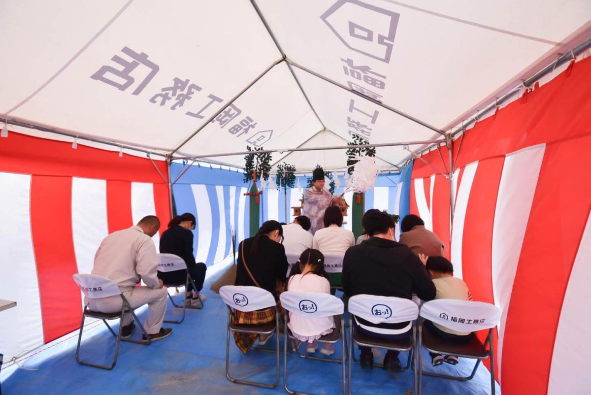 「福岡市南区26」注文住宅現場リポート①【地鎮祭】
