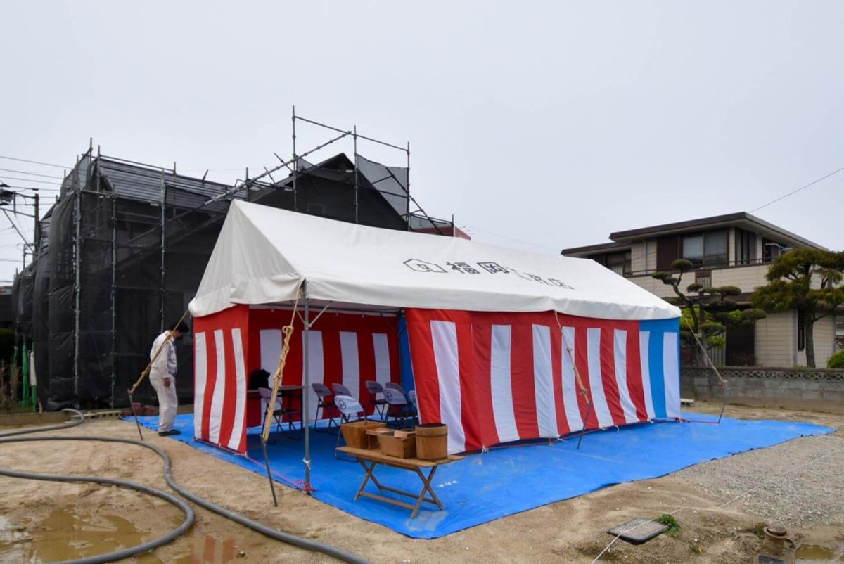 「福岡市南区26」注文住宅現場リポート①【地鎮祭】