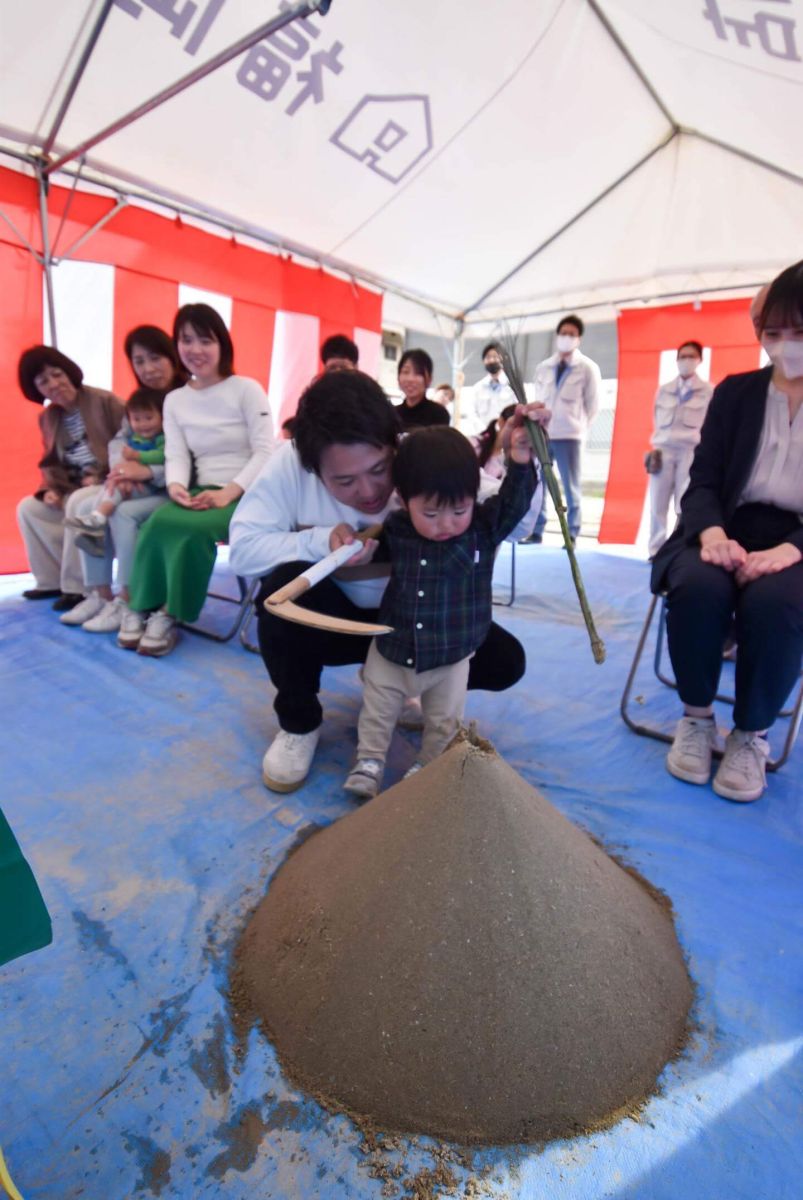 福岡市南区26　注文住宅建築現場リポート①　～地鎮祭～