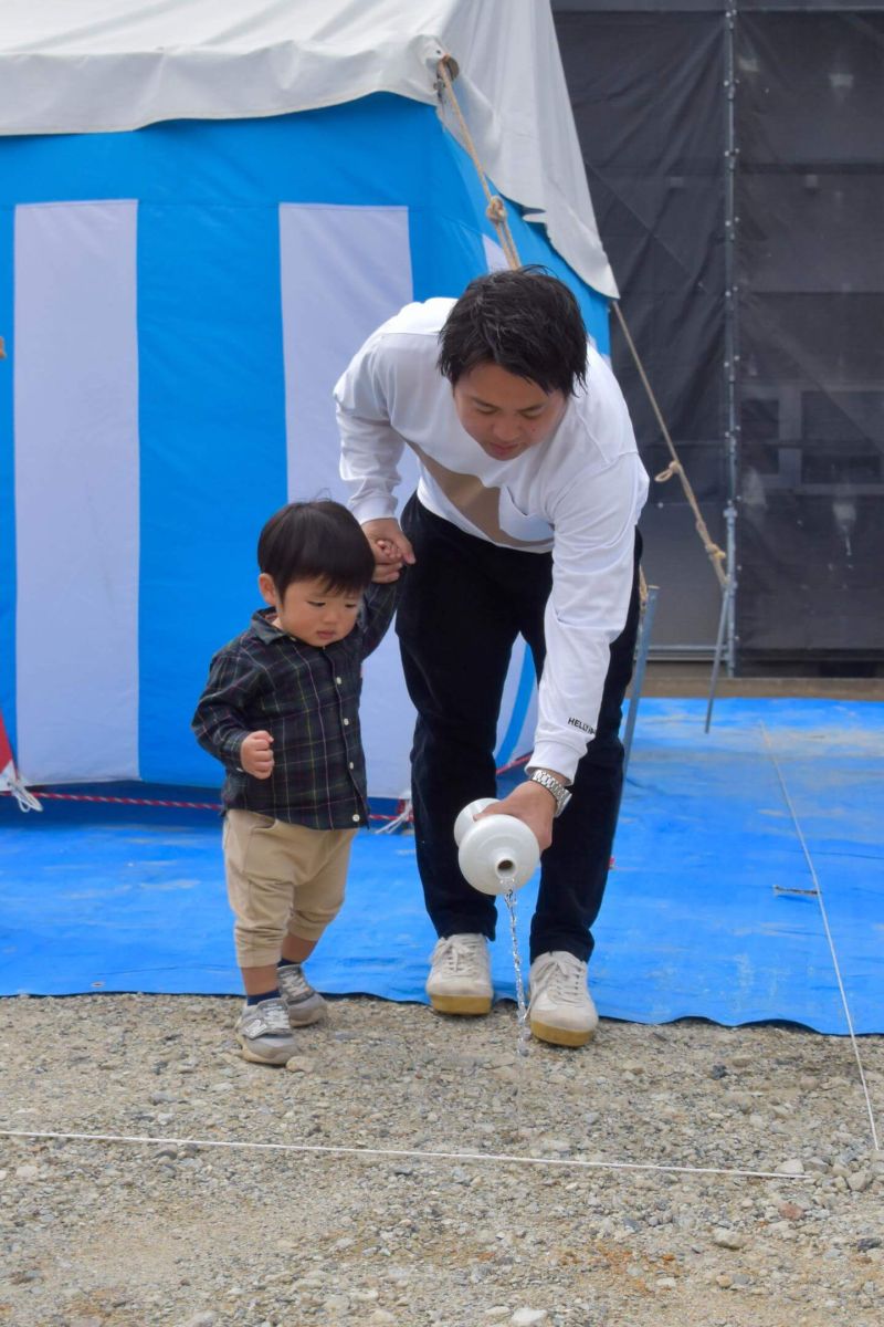 福岡市南区26　注文住宅建築現場リポート①　～地鎮祭～