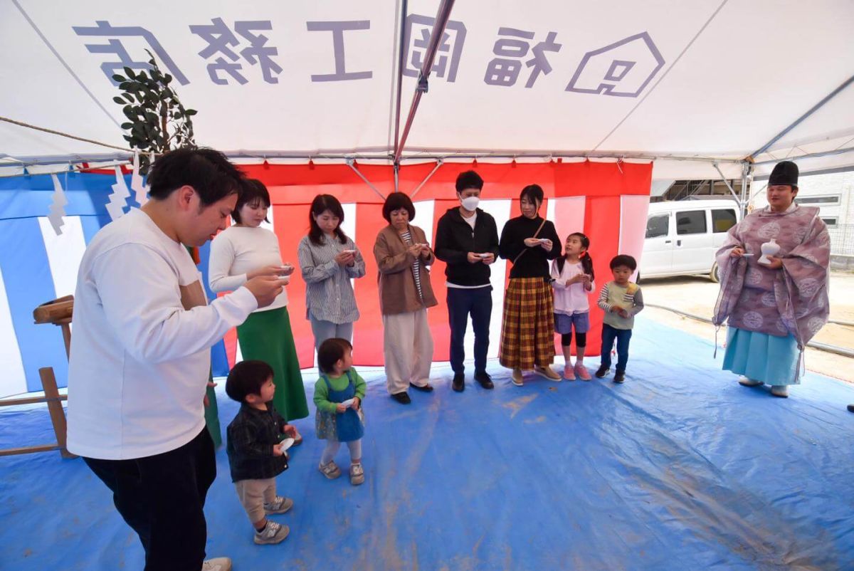 福岡市南区26　注文住宅建築現場リポート①　～地鎮祭～