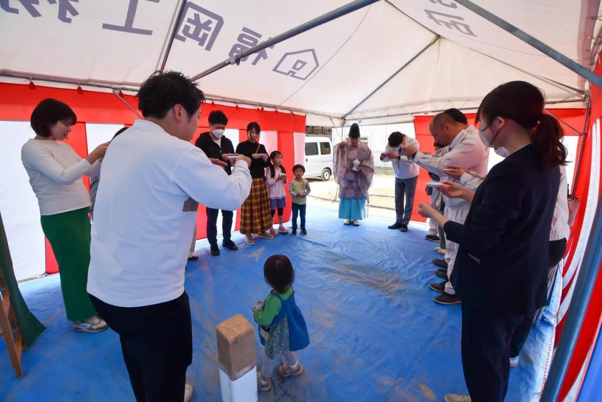 福岡市南区26　注文住宅建築現場リポート①　～地鎮祭～